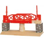 Podul rotativ manual din lemn - WL90818  Rail Road Bridge
